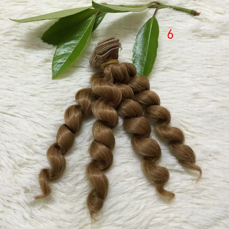 Модные 1 шт. 15*100 см аксессуары для куклы римские вьющиеся волосы наращивания