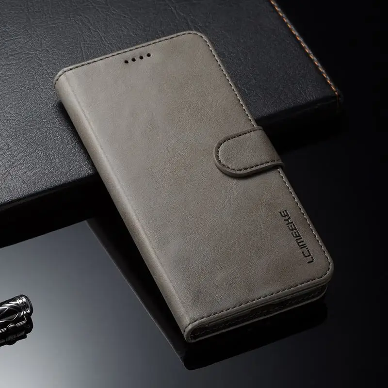 Серый Кожаный флип-чехол для huawei mate 20 Lite mate 20 Pro с отделениями для карт, чехол-кошелек для Coque huawei mate 20, чехол для телефона Hoesje Funda - Цвет: Серый