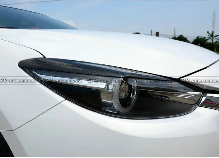 Стайлинг автомобиля передняя фара из углеродного волокна с глянцевой отделкой