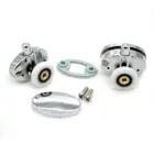 Набор из 8 новых овальных одиночных роликов для душевой кабины с бабочками 23 мм25 мм20 мм