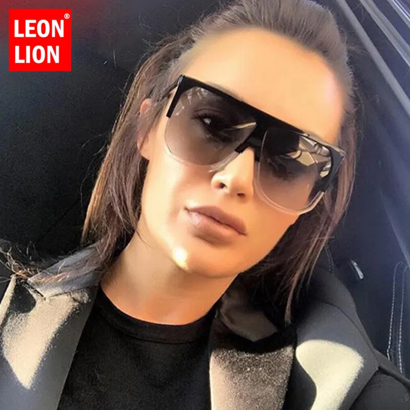 LeonLion 2021 Летние Солнцезащитные очки женские Ретро квадратные градиентные