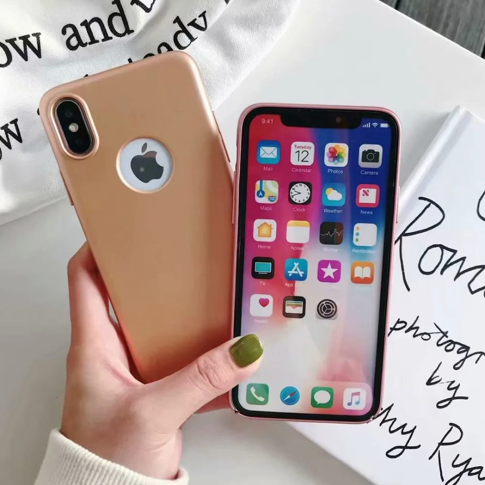 Милая матовая задняя крышка для iPhone X XR XS MAX чехол телефона жесткие чехлы ПК 6 6s 7 8