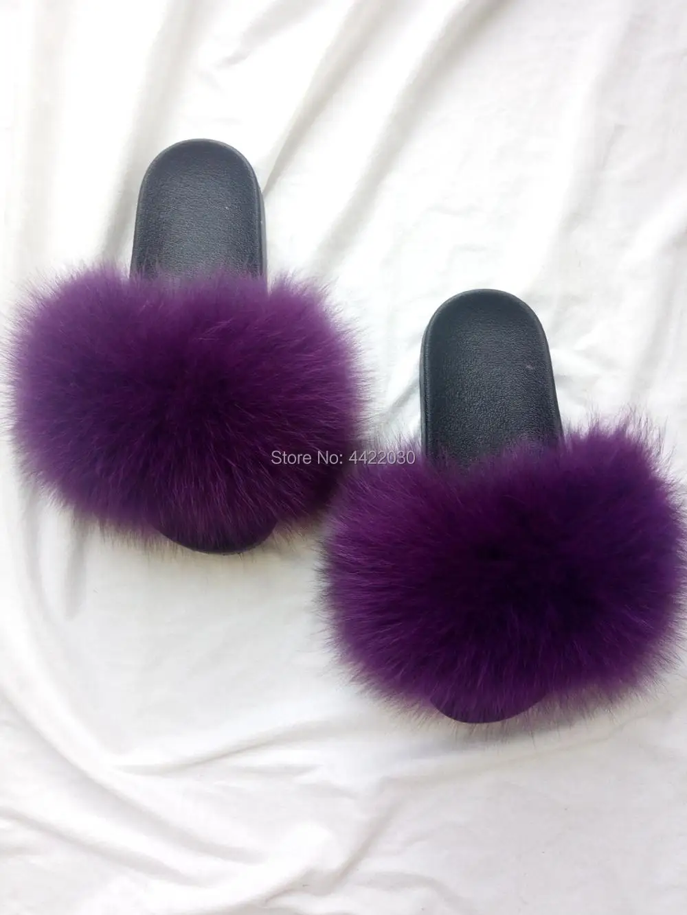 Fox Fur Slides Hair Slippers Fluffy Real Sliders Furry Summer Shoes For Ladies Indoor Outdoor\ women real fur slippers\ | Аксессуары для