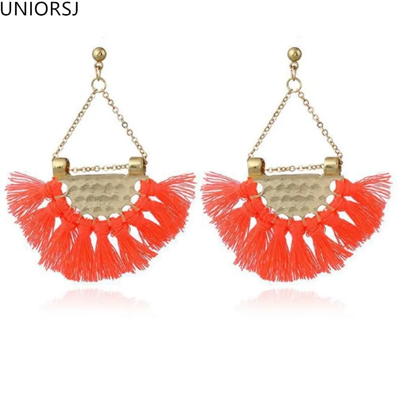 5 цветов Новая мода окантовка серьги массивные ювелирные изделия Длинные