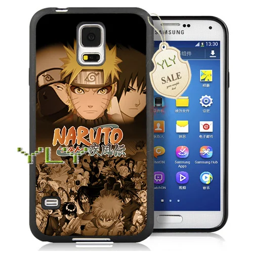 Наруто плакат-1 мягкий край жесткий назад сотовый телефон случаях для samsung s3 s4 s5