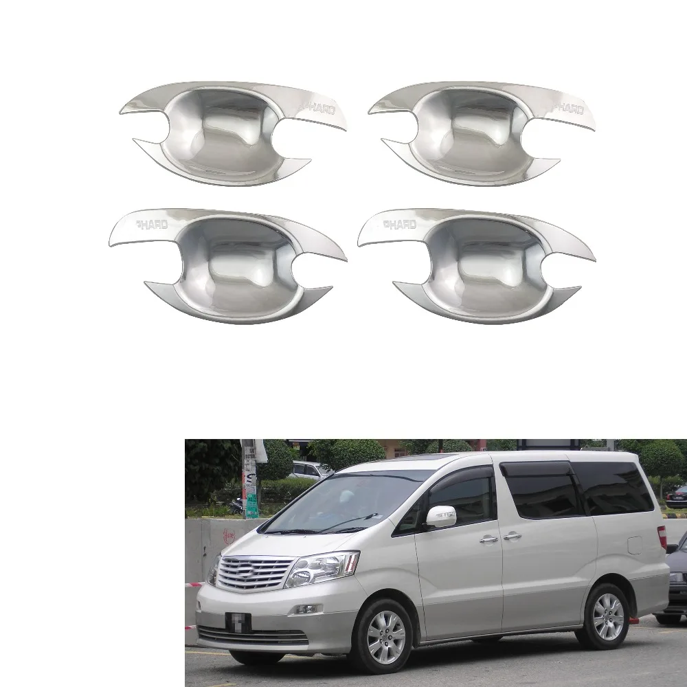 For Toyota Alphard 2002-2007 Door Handle Cover of door bowl Chrome Accessories Stickers Car Styling | Автомобили и мотоциклы