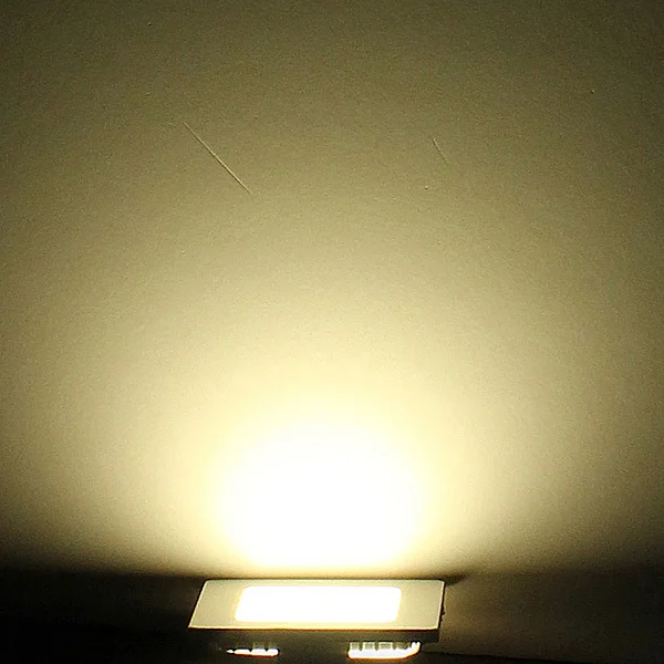 Яркость 25. Светодиодная квадратная панельная лампа 3 Вт. Полочный свет. AC 85-265v ультратонкий круглый светодиодный панельный светильник. Испускаемый цвет: натуральный белый.