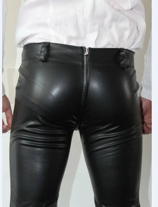 28 36! Мужские кожаные брюки новинка 2018|male leather pants|leather trousers mentrousers men |