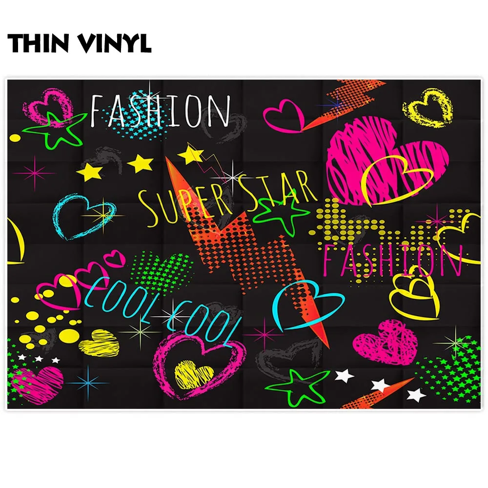 Allenjoy фон для фотосъемки абстрактный стильный гранж граффити неоновая звезда