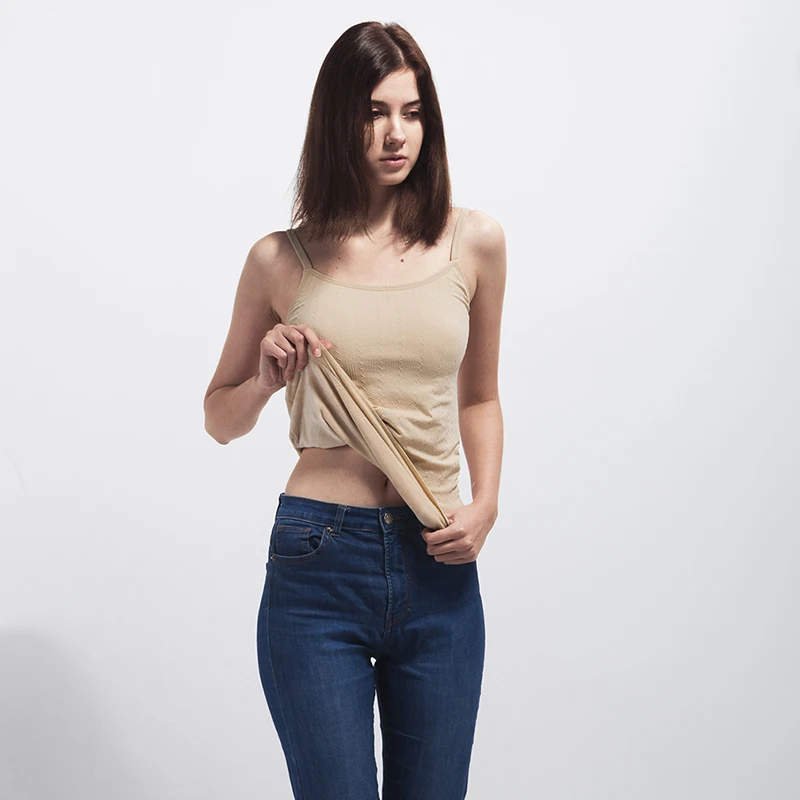 2020 New arrival Autumn Winter Warm Women Vest Thick Velvet Female Camis Tank Top Flexible Slim Sleeveless Femme | Женская одежда