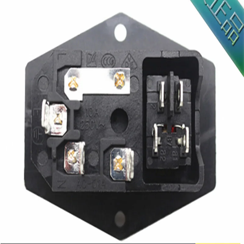 100 шт./лот выключатель питания переменного тока с лампой триадная Сетевая розетка