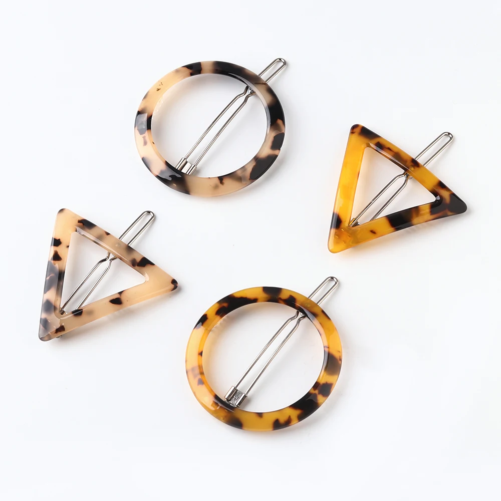 Женская заколка для волос в форме сердца с леопардовым принтом|Украшения волос| |