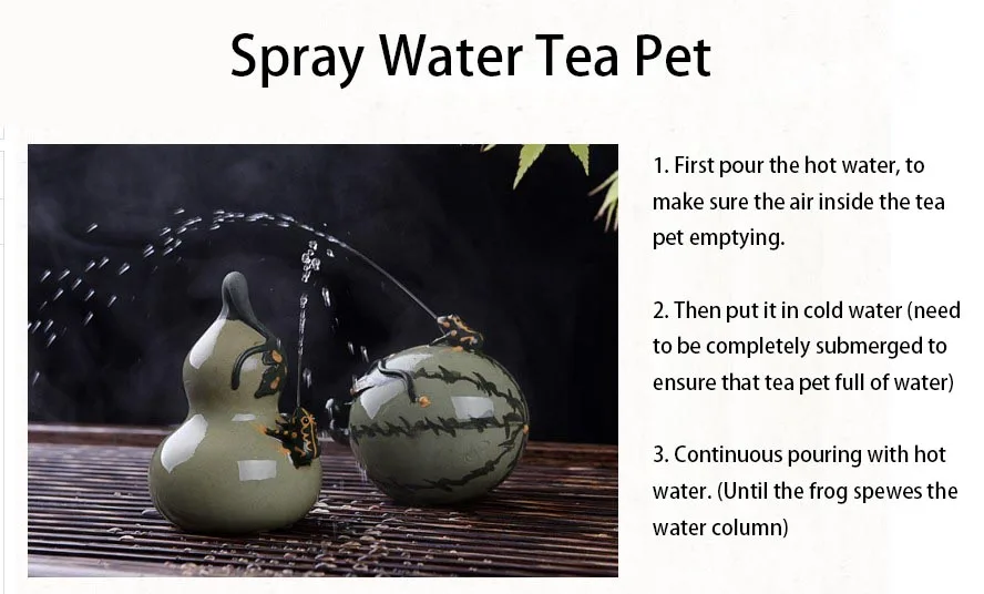 Керамическая Исин арбуз тыква (можно распылить водой) статуэтка ремесла чайный