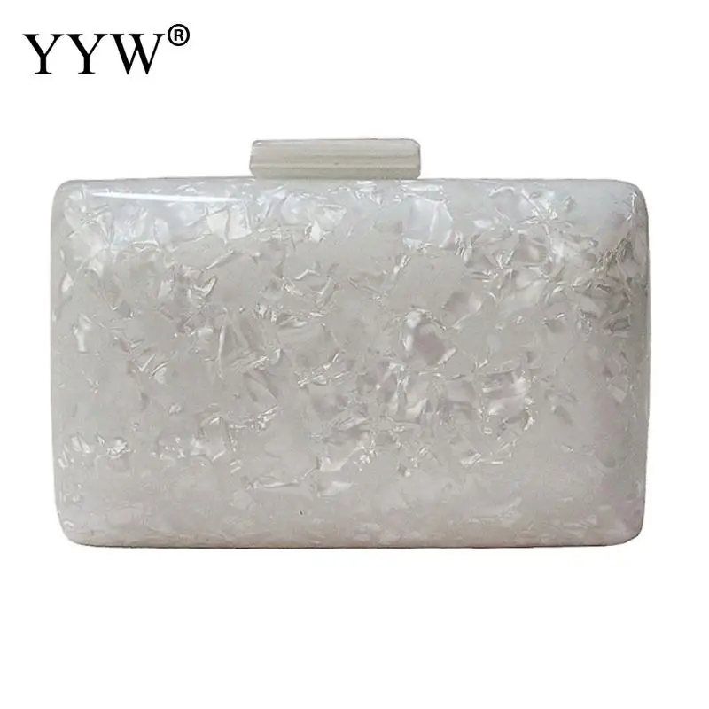 

YYW 2018 Women PVC Hard-Surface Bags Concise Easy Matching Clutch Bag Bulk Shoulder Evening Bags Female Fashion Clutches Daybags