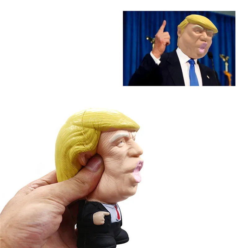 Забавный подарок Дональд Трамп стресс Squeeze Ball Jumbo мягкая игрушка крутая Новинка облегчение давления Детская кукла Squeeze Fun Шутка реквизит
