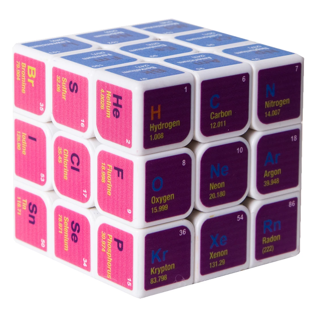 Новое поступление Fangmo UV химическая 3x3x3 волшебный куб головоломка игрушка для тренировки мозга-белый