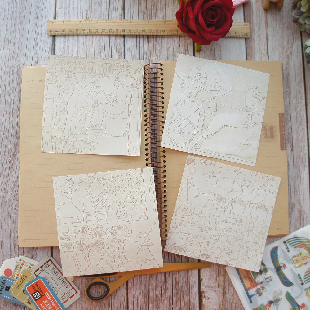 30 шт. DIY однодневный тур в Египет тег мини-карты фон крафт бумага Скрапбукинг креативный подарок использования
