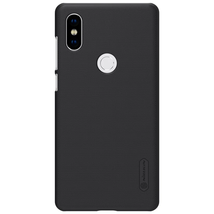 Для Xiaomi mi Mix 2S чехол из натуральной кожи Nillkin матовый чехол PC жесткая задняя крышка для телефона деловой чехол для Xiaomi mi x2S 5,99 дюймов - Цвет: Black
