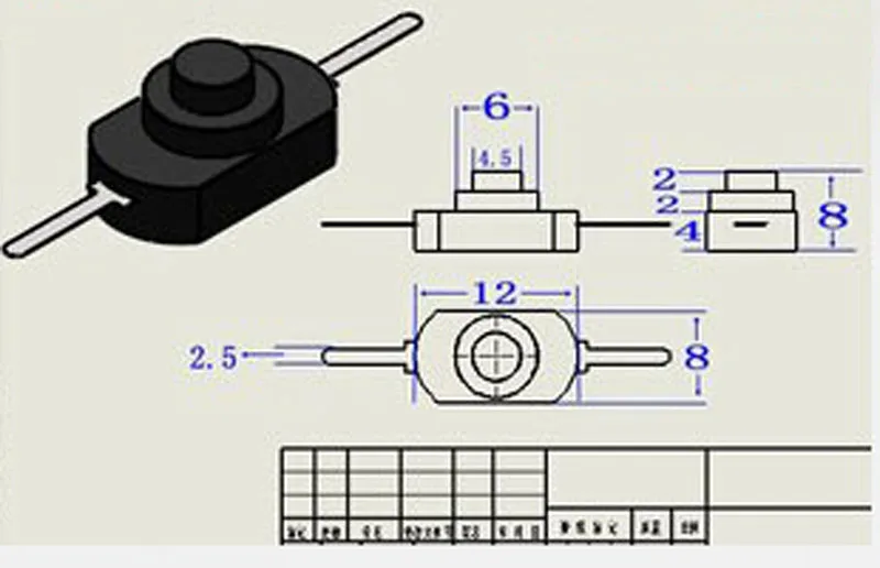 Free shipping 200pcs DC 30V 1A Black On Off Mini Push Button Switch for Electric Torch | Обустройство дома