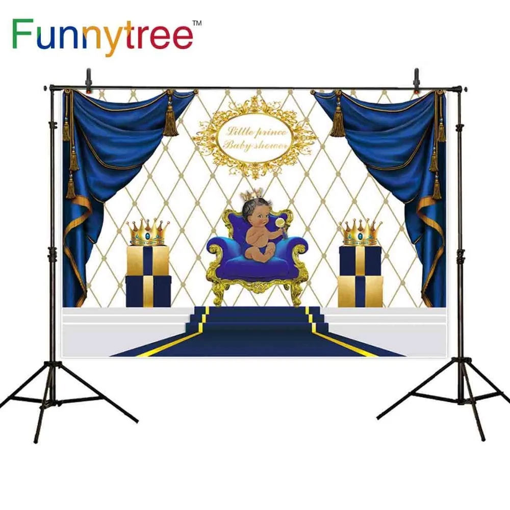 Funnytree Королевский принц детский душ фон рамка украшения для занавесок Корона