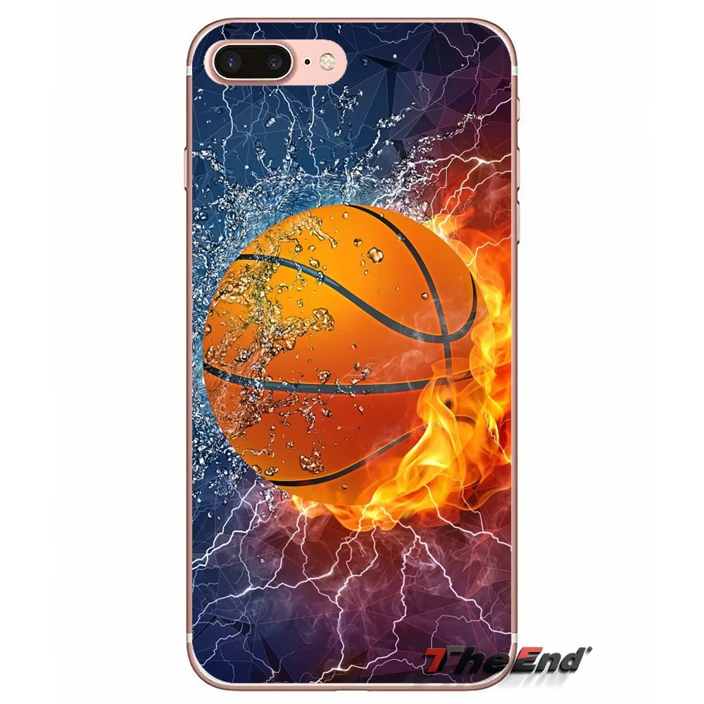 Модные прозрачные чехлы из ТПУ с Баскетбольным мячом для Huawei G7 G8 P7 P8 P9 Lite Honor 4C 5X 5C 6X