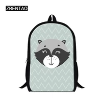 zrentao pupils cartoon bear print backpack polyester school backpack teenager casual daily mochilas double shoulder book bags