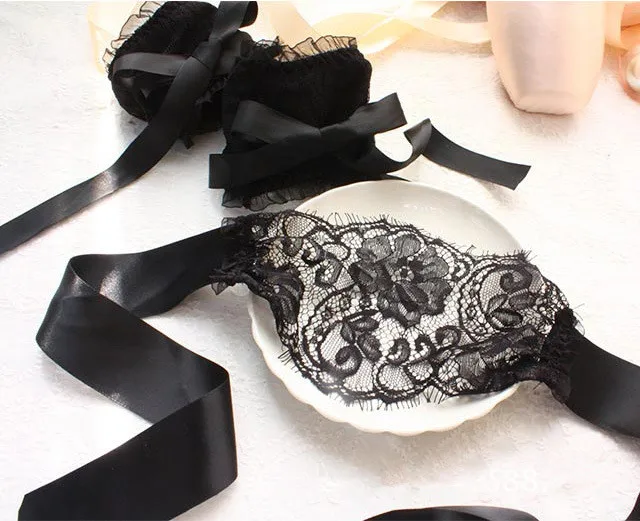 Сексуальное женское белье Babydoll Сексуальная кружевная маска для пар повязка на
