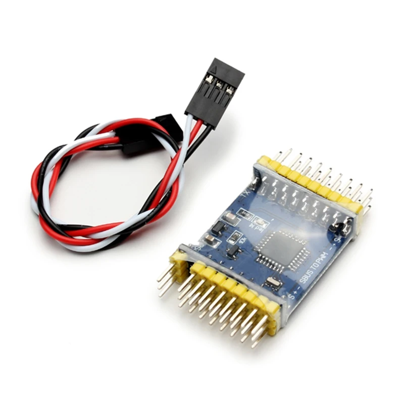 Горячая продажа оптовая DIY SBUS до PWM PPM декодер 16CH для Futaba оранжевый Frsky RC гоночных