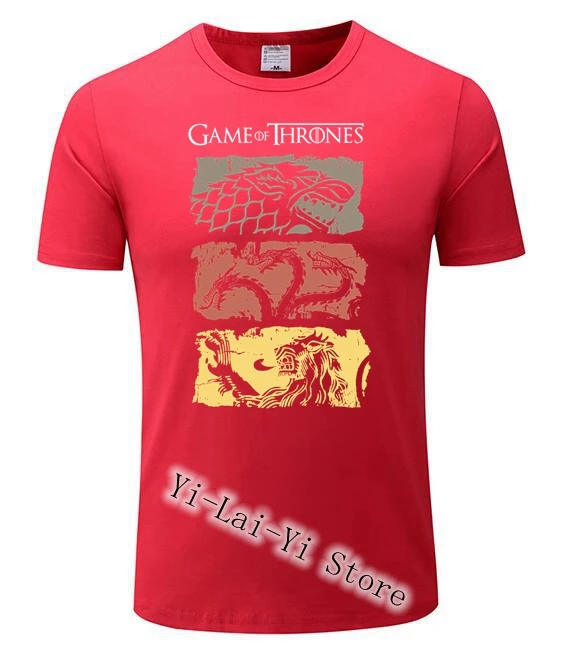 Мужская игровая футболка престолов винтажные безрукавки ТВ серия House Stark Targaryen Games
