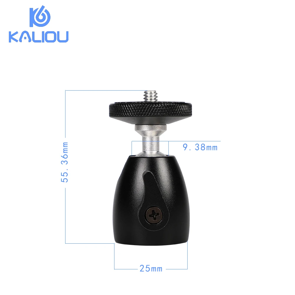 Kaliou мини шаровой головной штатив головка 360 Поворотная DSLR DV камера мини штатив Dsr шариковая головка 1/" винт крепление Стенд DSLR Мини штатив