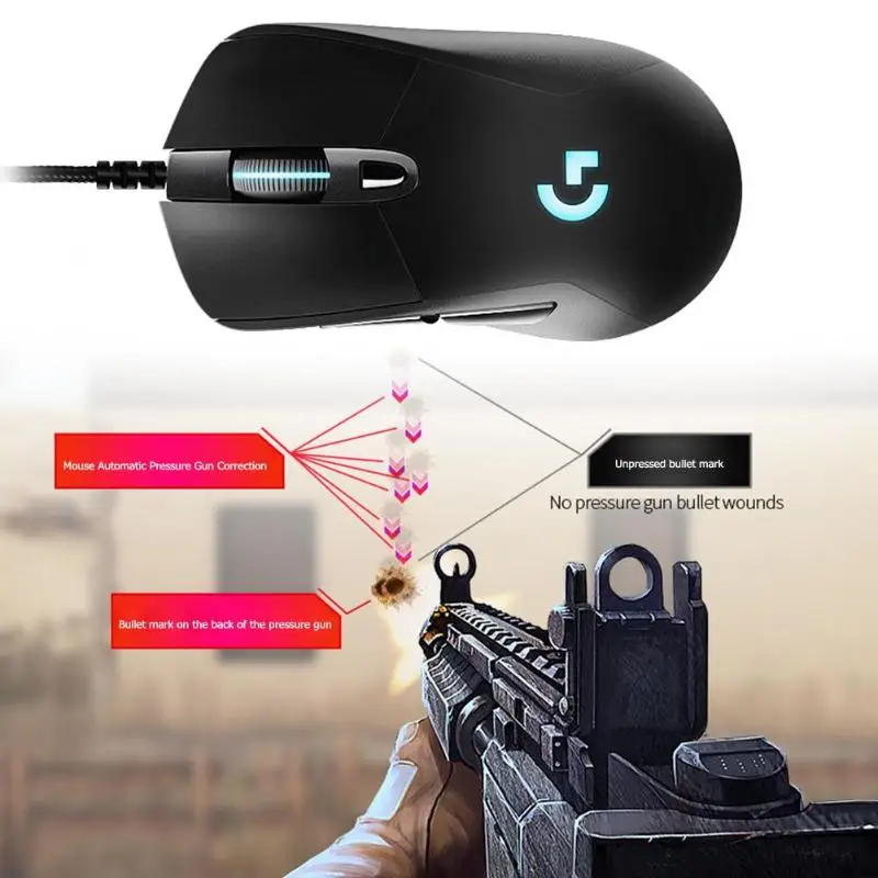 Проводная RGB игровая мышь lotech G403 с подсветкой 12000 dpi для ПК PUBG Gamer компьютерная мышь для Windows 10/8/7