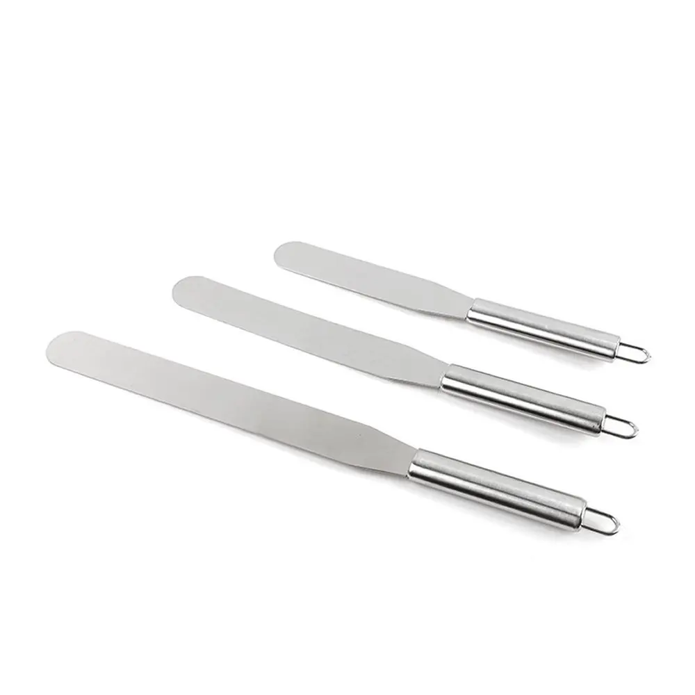 Набор из 3 ножей для сливочного масла нержавеющей стали крема торта лопатка