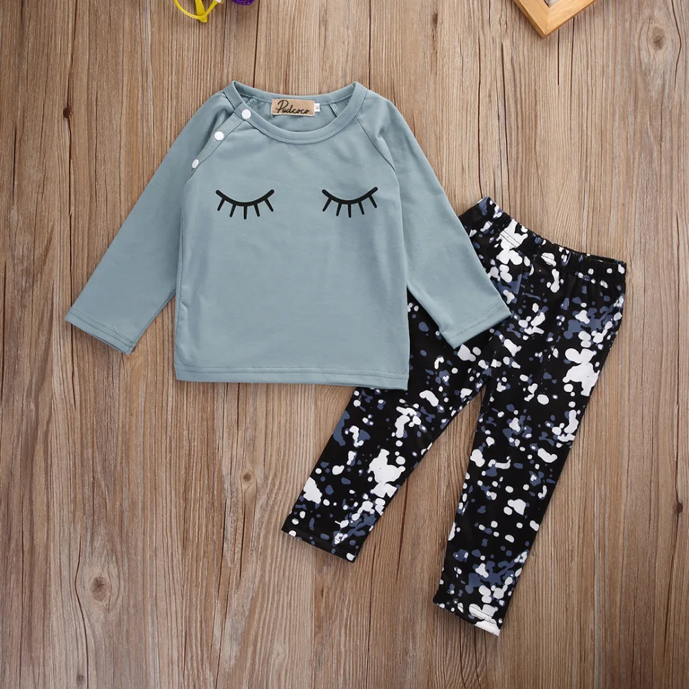 2 предмета хлопковая футболка с длинными рукавами для новорожденных девочек +