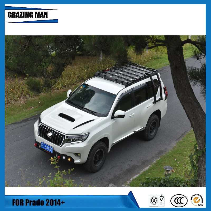 Автомобильный багажник для Land Cruiser Prado 2010 2019 перекрестие на крышу корзины