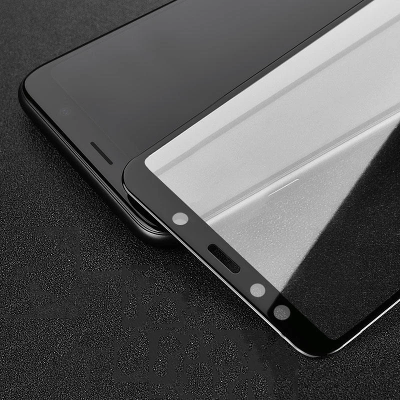 6D изогнутое закаленное стекло для Samsung Galaxy A7 2018 защита экрана A6 A9 J4 J6 J8 A8 Plus