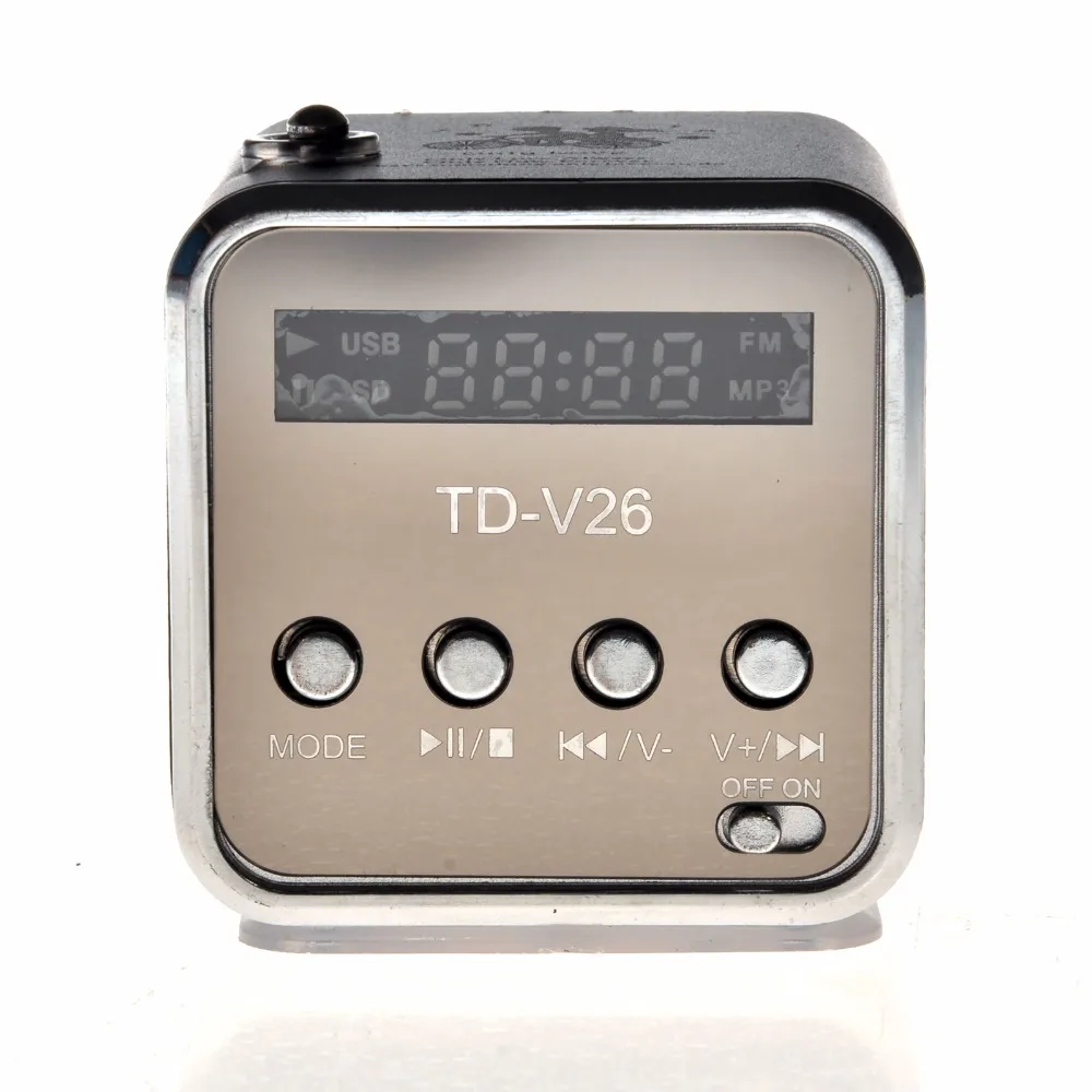 Портативная компактная USB Колонка kebiduPortable TD V26 из алюминиевого сплава звуковая