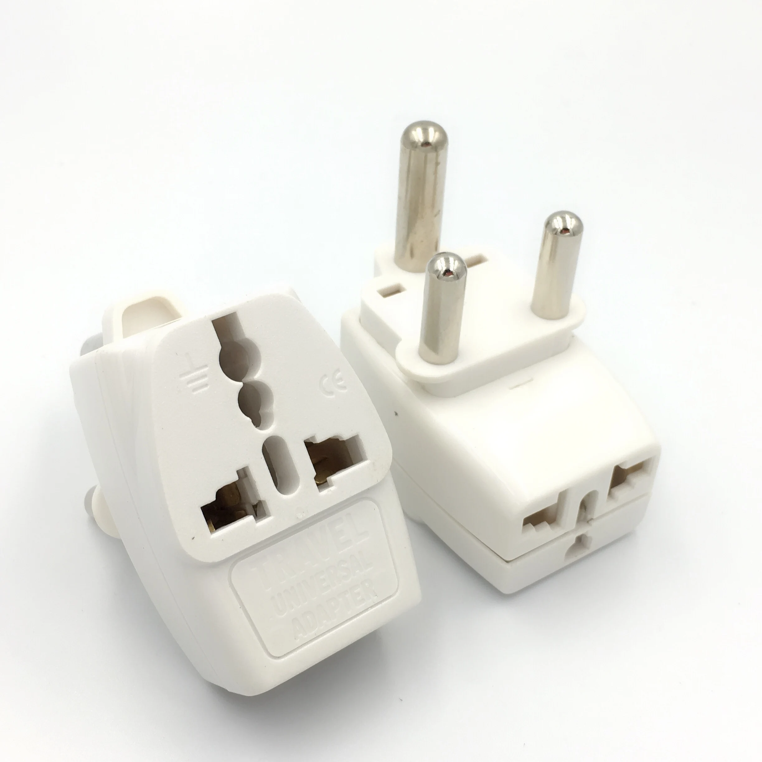 Черный 10А 250В стандарт Южной Африки Универсальный дорожный конверсионный штекер