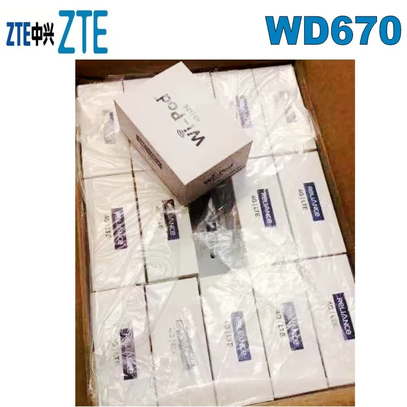Лот из 100 шт zte горячая Распродажа 150 Мбит WD670 WI POD Портативный 4G LTE Карманный wifi-роутер