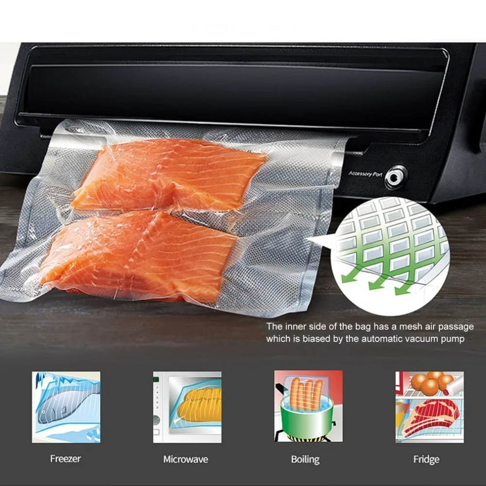 5 м/roll вакуумный свежие поддержанию сумки Sealer Saver Кухня Еда сумка для хранения