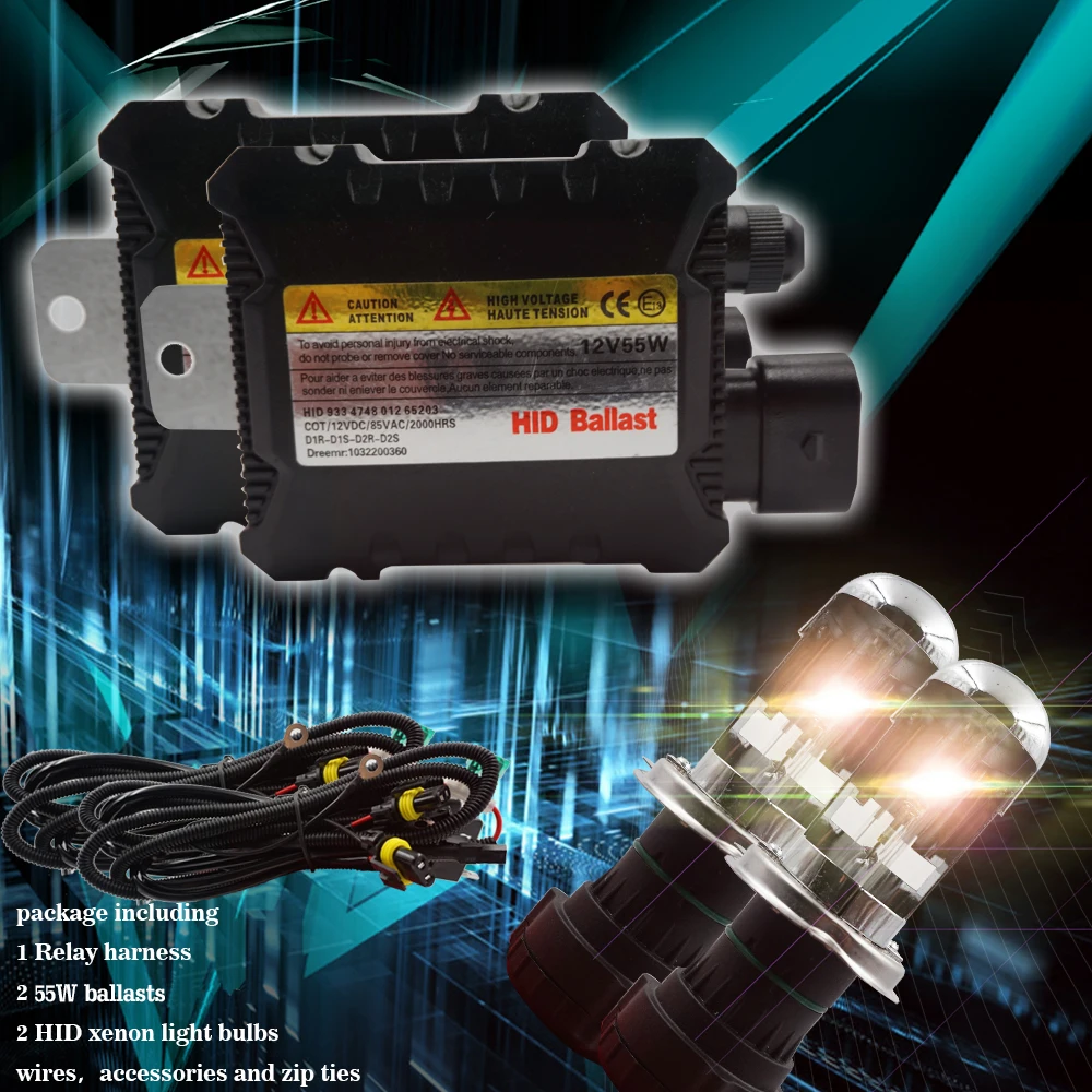 JGAUT 3000K 12000K H4 HID Автомобильные фары H1 H3 Xenon H7 H11 H13 9004 9005 9006 880 12 в 110 Вт