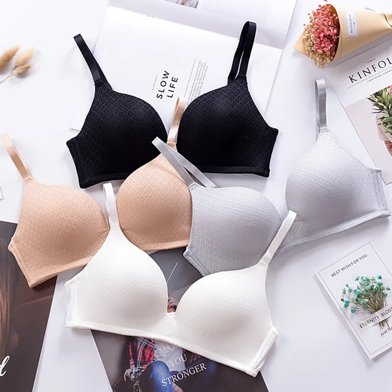 Deruilady sexy bra Новые провода бесшовные бюстгальтеры для женский бюстгальтер пуш-ап бюстгальтер однотонного цвета Простой кружевной бюстгальтер удобный сексуальный лифчик бюстгалтер женское белье бра лифчик бралетт