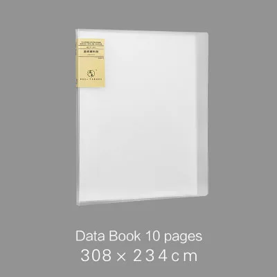 T 10 pages Muji стиль A4 простой файл мешок 100 страниц данных книга большой емкости папки файла канцелярские принадлежности - Цвет: T 10 pages