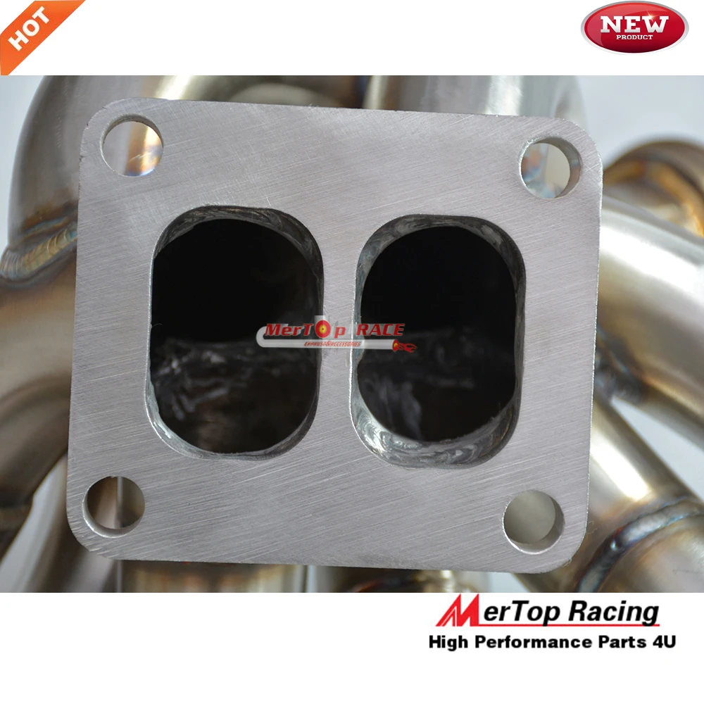 MERTOP Full SS304 длина Equle 3 мм T4 разделяемая выше 93 98 2JZGTE 2JZ коллектор + GT3582 турбо 44 V