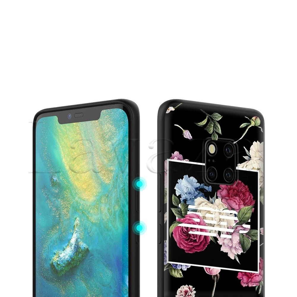 Чехол BIGBANG с цветами для Huawei Mate 10 P8 P9 P10 P20 P30 P40 Y7 Y9 Lite Pro Max P Smart Mini 2017 2019 2018|Бамперы| |