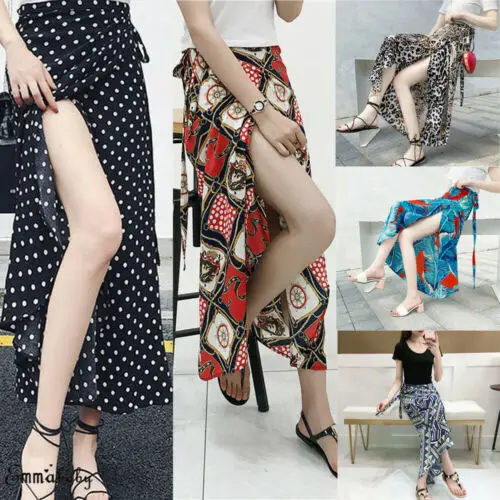 Стильный Лидер продаж Для женщин летние Высокая Талия Цветочные оставьте в