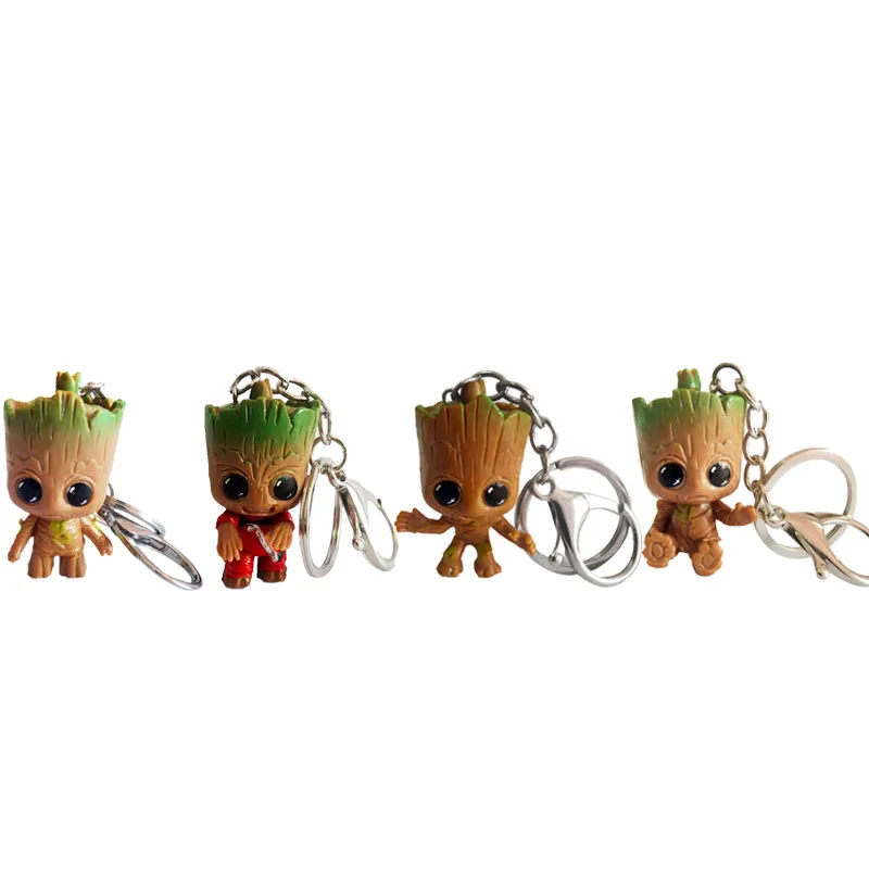 Groot брелок Фигура Мстителей кулон милый брелок для ключей автомобиля Брелки marvel модные ювелирные изделия подарок для мужчин wo мужчин детей