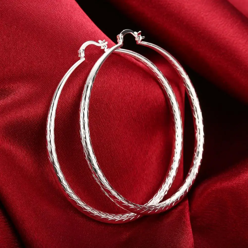 Женские серьги кольца aros anneau oreille с волнистыми линиями разные линии на