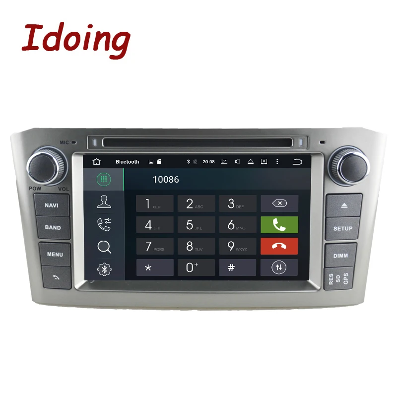Idoing " 2Din Android8.0 для Toyota Avensis 2003-2007 ips экран 4G+ 32G 8Core руль автомобиля DVD мультимедиа плеер быстрая загрузка