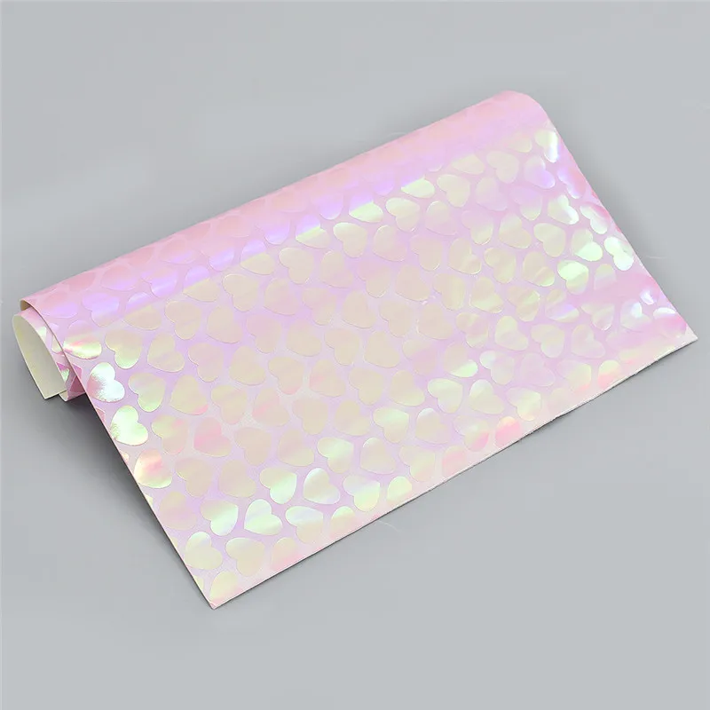 A4 21x29cm Multicolor Heart Printed PU Synthetic Leather For Bag Clothes Diy Sewing Garment Patchwork Materials | Дом и сад