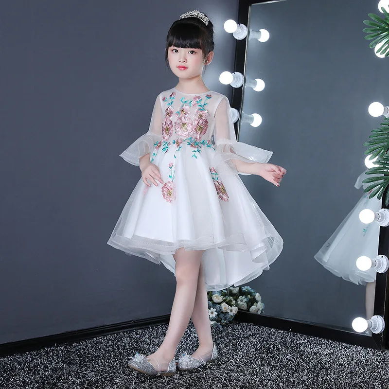 Элегантное великолевечерние ное вечернее Тюлевое платье с коротким рукавом и